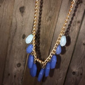 Gold chain with Blue stones